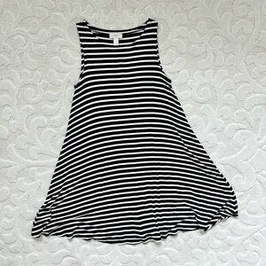 Loft Striped Swing Dress